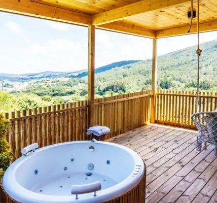 Cabaña con Jacuzzi en Cabana de Bergantiños